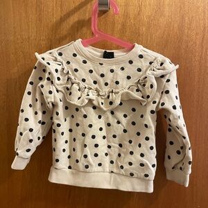 Polka Dot Ruffle Kids Top